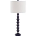 thumbnail image 2 of SAFAVIEH Jenna 31 in. H Stacked Ball Solid Table Lamp, Navy, Set of 2, 2 of 5