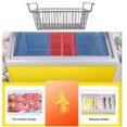 thumbnail image 3 of 2Pcs Chest Freezer Organizer Bins, Stackable Storage Rack Metal Wire Black, Durable, Easy to Clean, Wide Application, for, 3 of 8