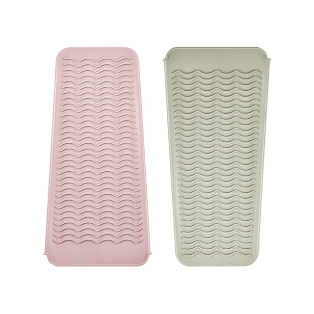 EIOKIT - Funda de viaje de silicona resistente al calor para plancha de pelo, rizador, tenaza, plancha plana y plancha para ondular (paquete de 2, multicolor)