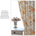 thumbnail image 2 of Floral Blackout Curtains, Watercolor Floral Boho Flower Decoration Curtains Window Treatments for Living Room Bedroom Kithen Decor 2 Panel Sets, 42x63 Inch, 2 of 6
