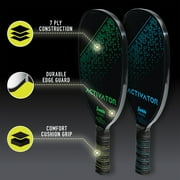 Franklin Sports Activator Pickleball Paddle Set - 4 Paddles + 4 X-40 Balls