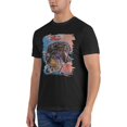 thumbnail image 3 of Jean Michel Basquiat Men's Short Sleeve Crewneck T Shirt Big and Tall Graphic Tee Shirt Clothes Tops, 3 of 7
