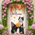 thumbnail image 5 of Decorative Design Welcome Banner Autumn Theme Cat Festive Decor Fall Decor for Home Decor Office Decor Indoor Decoration, 5 of 9