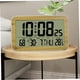 thumbnail image 2 of Reloj de pared Digital de grano de madera, Reloj de escritorio con temperatura y fecha, despertador Digital de madera, calendario Digital, 1 ud., 2 of 5