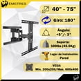 thumbnail image 2 of Soporte Para Pantalla EMETRES Base Para Tv 55 50 40 45 60 65 70 75 Pulgadas, 2 of 6