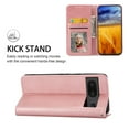 thumbnail image 6 of Case for Google Pixel 6a, Magnetic Matte Premium PU Leather Stand Flip Cover with Card Slots and Wallet, Shockproof and Full Body Protection Compatible with Google Pixel 6a - Rosegold, 6 of 10