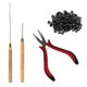 thumbnail image 2 of 500 Uds Micro anillo bucle aguja alicates herramienta extensiones de cabello Accesorios, 2 of 5