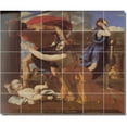 thumbnail image 1 of Ceramic Tile Mural-Nicholas Poussin Religious Kitchen Tile Mural 22. 25.5" w x 21.25" h using (30) 4.25 x 4.25 ceramic tiles, 1 of 3