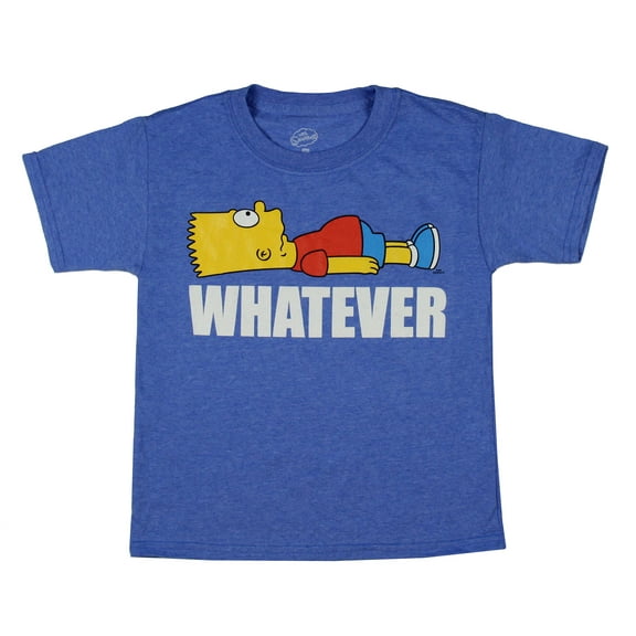 The Simpsons Boys Bart "Whatever" Graphic T-Shirt, Sizes 4-18