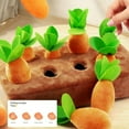 thumbnail image 5 of SugarBloom Pet Plush Chew Toys for Dogs - Interactive IQ Training Puzzle Toy, Carrot Pulling Educational Toy for Small Medium Dogs,Orange, 5 of 9