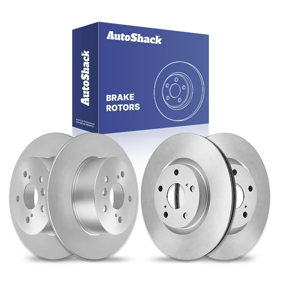 AutoShack Front & Rear Brake Rotors for Toyota & Lexus, Camry 2007-2011 ES350 2007-2012 Avalon 2008-2012, FWD L4 2.4L 2.5L V6 3.5L