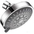 thumbnail image 1 of High-Pressure Fixed Shower Head,Diameter 10cm, 5 Spraying Modes Adjustable, rotated 360 Degrees,Anti-Low Water Pressure, Chrome Plating, Suitable for, 1 of 3
