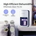 thumbnail image 4 of KLOUDIC 1200ml Ultra Quiet Dehumidifier with Automatic Defrosting for Home, 480 Sq ft, 4 of 11