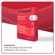 Vivioptal Active ، 30 Softgels ، Ginseng & Omega 3 ، Multivitamin & Multimineral ، خالية من الغلوتين ، الصيغة الألمانية