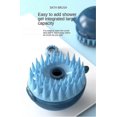 thumbnail image 3 of 2 In 1 Pet Brush Bath Massage Brush,shampoo Dispenser For Crday Pet Grooming,deshedding Soft, 3 of 5