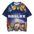 thumbnail image 2 of Roblox T-shirt Estival Décontracté à Manches Courtes Imprimé 3D, Col Rond, Haut de Jeu de Dessin Animé, 2 of 2