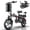 G16 Black Ebike, variant on GugoIs 750W Peak Electric Bike, 16" Electric Commuter City Bicycle Low-Step with LCD, 48V 15Ah Removable Battery, Full Suspension, One-Piece Tire Folding Mini Ebike for Adults UL2849