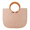 thumbnail image 2 of 2x Wooden Handle for Handmade Bag Handbag DIY Tote Purse Making Light Coffee, 2 of 6
