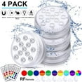 thumbnail image 1 of facefd Submersible LED Pool Light with RF Remote Control Waterproof Underwater Lights for Pond Party Garden No.5, 1 of 5