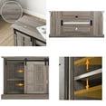 thumbnail image 6 of Fireplace TV Stand with 23" Electric Fireplace for 65 inch TV,Modern Farmhouse Entertainment Center with Barn Door, 6 of 7