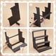 thumbnail image 4 of Expositor de madera recto de 4 niveles, color negro, con estantes., 4 of 9