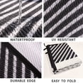 thumbnail image 4 of Kzaei Waterproof Outdoor Rug, 5'x8' Reversible Plastic Camping Area Rugs, Black, 4 of 6