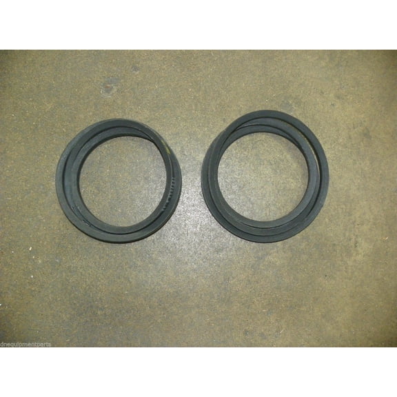 Aftermarket Replacement Set of 2 Belts Compatible with Buehler Farm King 5' Cut Finish Mowers Code 904251