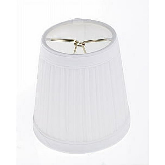 Satco 90-1270 - WHITE PLEATED CLIP/ON SHADE