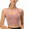 thumbnail image 4 of Bigersell Women's Push up Lace Bra Workout Bras Padded Bralettes Ladies Seamless Bra Style B11 Women Classic T-Shirt Bra Pullover Bra Feature Plus Size Sports Bra Hook & Eye Bra Closure , Rose Gold M, 4 of 9