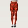 thumbnail image 2 of Gibobby Leggings térmicos para mujer Pantalones con estampado de amor personalizados para mujer, mallas personalizadas para mallas para correr(Q,G), 2 of 5