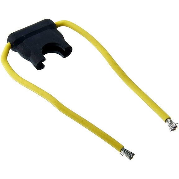 Bussmann In-Line ATC Fuse Holder HHD Series - 32V/30A, #12 Wire Leads - 1 Pack, Black