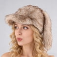 thumbnail image 7 of WWG Big Ears Winter Cap for Men and Women, Soft Faux Mink Rabbit Ear Baseball Hat with Long Ears, Warm Ear Protection Beanie for Cold Weather,, 7 of 7