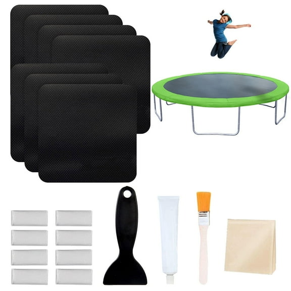 Trampoline Patch Repair Kit B Trampoline Patch Set Trampoline Patch Set Trampoline Kit Jumping Mat Rectangular Adhesive Patch Set 10Ml