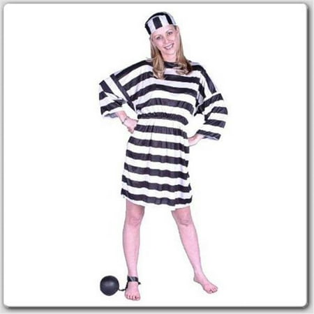 Lady Convict Costume - Size Adult