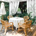 thumbnail image 4 of Outdoor Curtains for Patio Waterproof, Palm Leaves Tropical Outdoor Privacy Panels Grommet, Green Botanical Summer Blackout Outside Curtains for Porch/Cabana/Pergola/Gazebo 54"x108", 1 Panel, 4 of 8