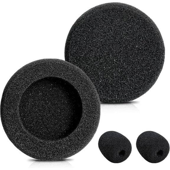 Jabra Headset Ear Cushions Foam Replacement Ear Pads for Jabra PRO 920 930 9450 9460 GN1900 2000 Biz 620 1500 1900 2400II Plantronics H251 H261 Headphones (2 Pack)