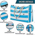 thumbnail image 4 of Beach Bags for Women- Beach Bags Waterproof Sandproof Beach Tote bag with Zipper for Pool Gym Travel Beach Tote, 4 of 5