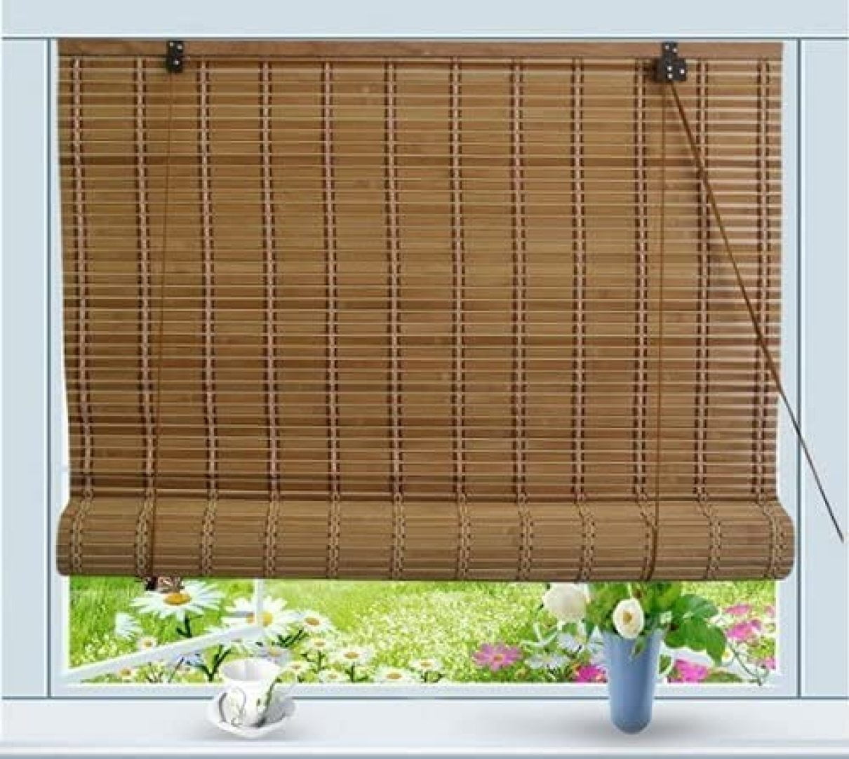 Thy Trading Bamboo Roll Up Window Blind Sun Shade W28 x H72