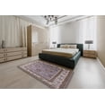 thumbnail image 4 of Ahgly Company Indoor Square Mid-Century Modern Dark Gray Oriental Area Rugs, 4' Square, 4 of 6