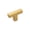 Brushed Golden Brass, variant on Hickory Hardware Hh079668 Skylight 1-5/8" Wide Square T Bar Cabinet Knob / Drawer Knob -