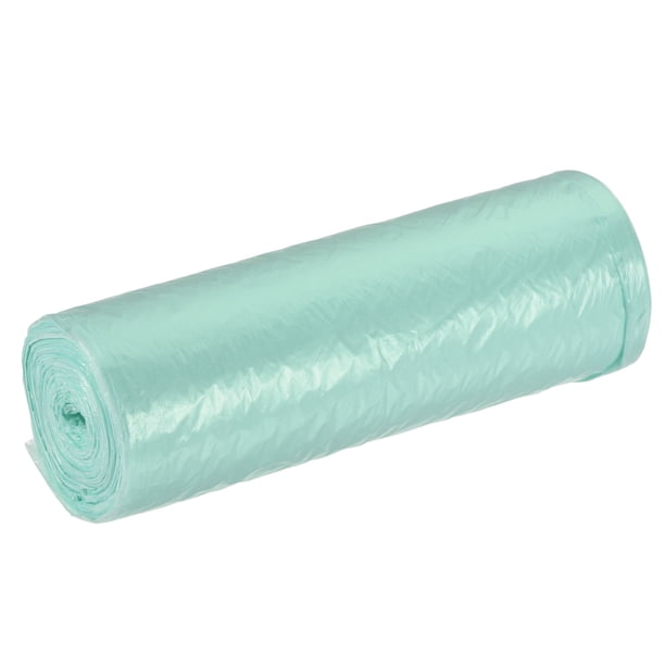 Bolsas de Basura Pequeñas Uxcell de 2-4 Galones, Forros de Cesta de Basura, Azul Claro, 20 Cuentas / Rollo