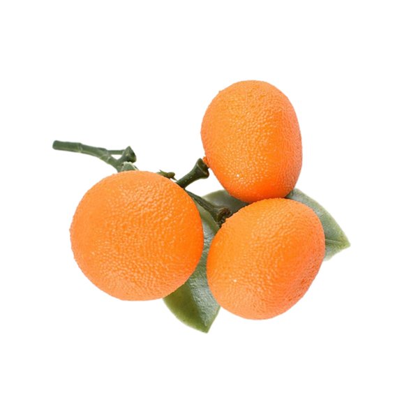 Aurgiarme Artificial Tangerine Fruit Simulation Tangerine Fruit Photography Props for Kitchen Parties Decorations Basket Display