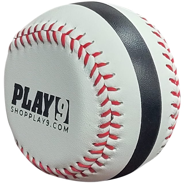 Pelota de entrenamiento de béisbol SHOP PLAY 9 Play9 de cuero con indicador de giro