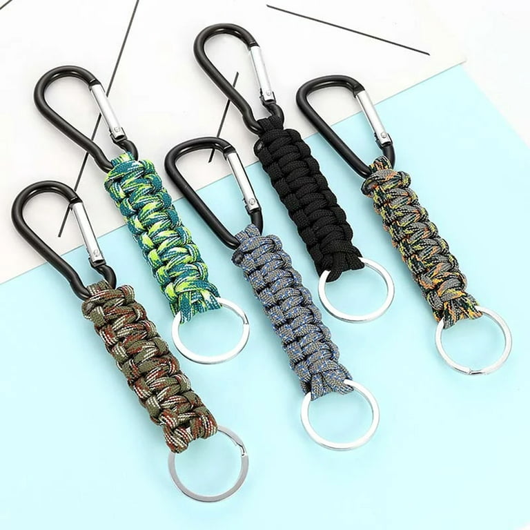 Paracord Keychain Key Lanyard For Men Woven Key Chain With