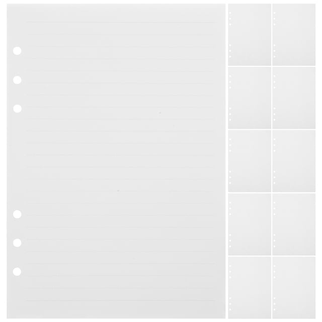 Papel de recarga de papel de reenvolución de 80 hojas Planificador Papel de hojas sueltas para portátil (A5)