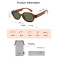 thumbnail image 5 of Gafas de Sol SOJOS Retro Polarizadas Hexagonales UV400 SJ2389, 5 of 5