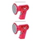 thumbnail image 1 of Bewildely Cambiador de voz Amplificador Altavoz de plástico Cambiador de voz ajustable Megáfono Juguete para niños, rosa roja Type2 NO2, 1 of 6