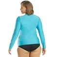 thumbnail image 5 of Sporti Women's Plus Size L/S UPF 50+ Rash Guard, Crew Neck, Long Sleeve (Women's Plus), 5 of 8