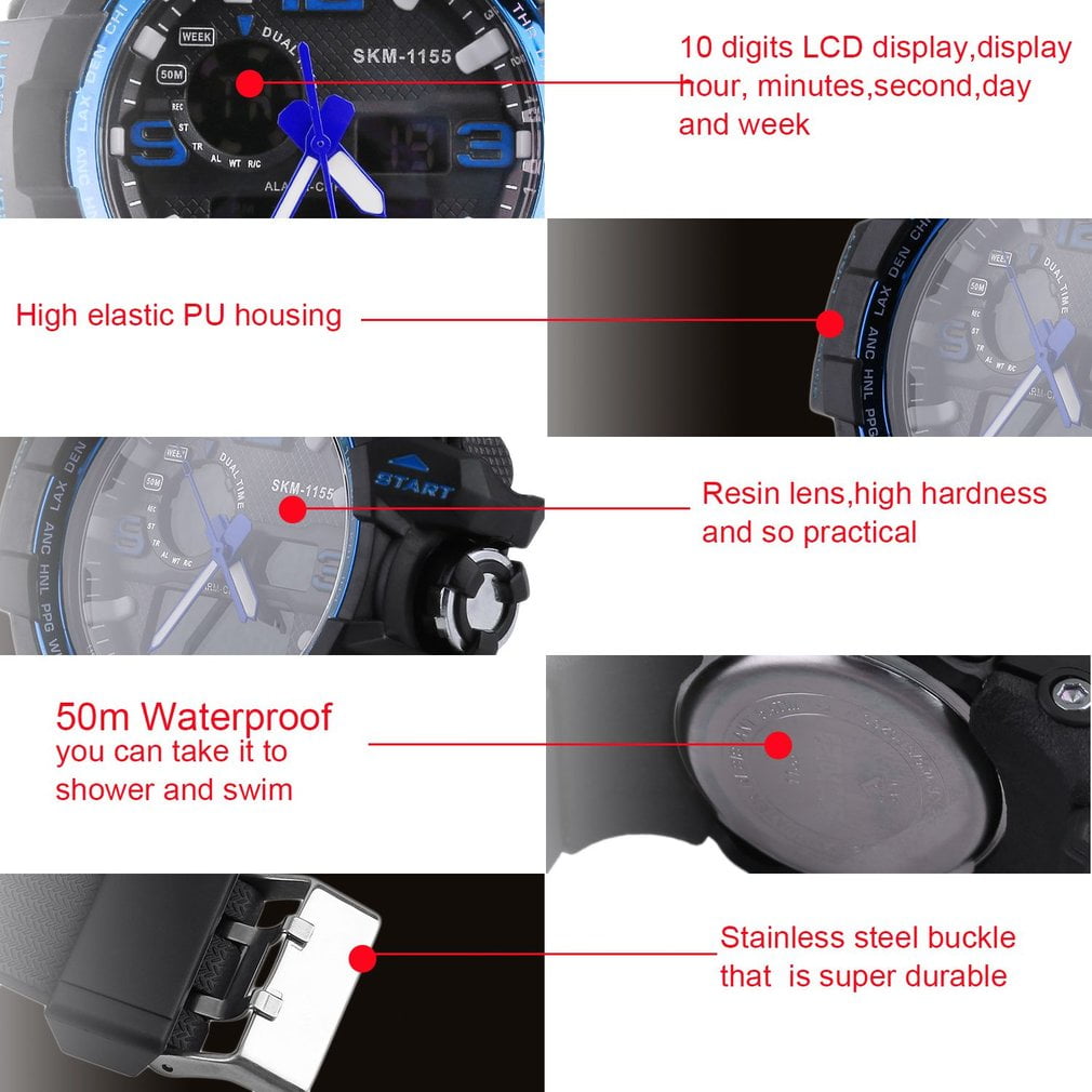 skmei 10 digits digital watch
