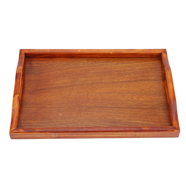 Bandeja para servir té, bandeja grande de madera para servir té con mango, bandeja para servir, grado profesional